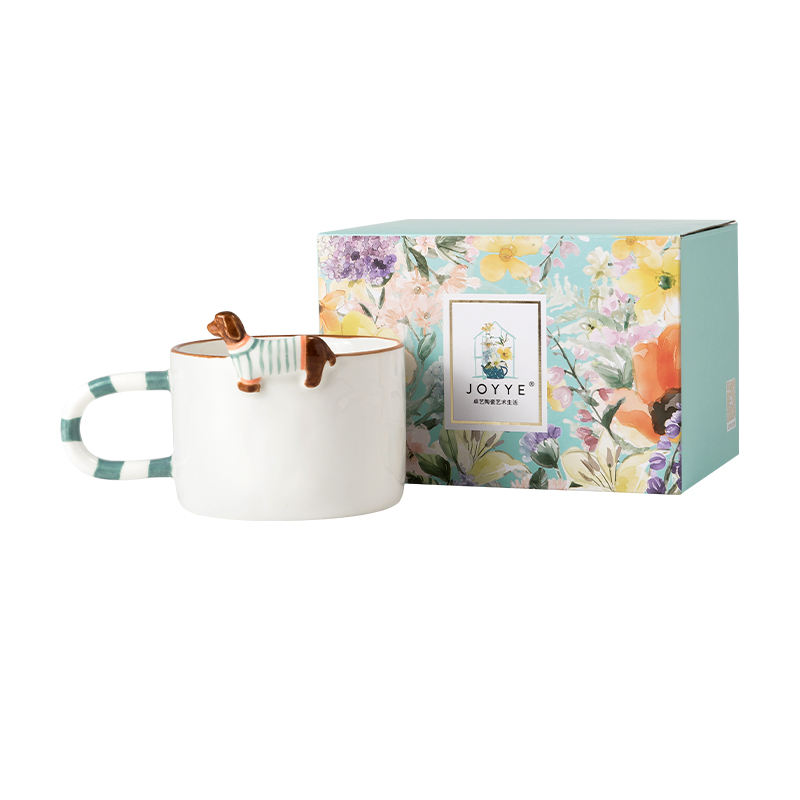 JOYYE 萌宠物语马克杯 25025 300ml  腊肠狗（单位：个）