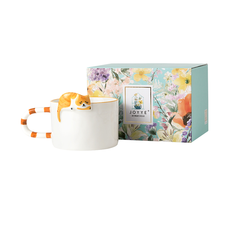 JOYYE 萌宠物语马克杯 25025 300ml  橘猫（单位：个）