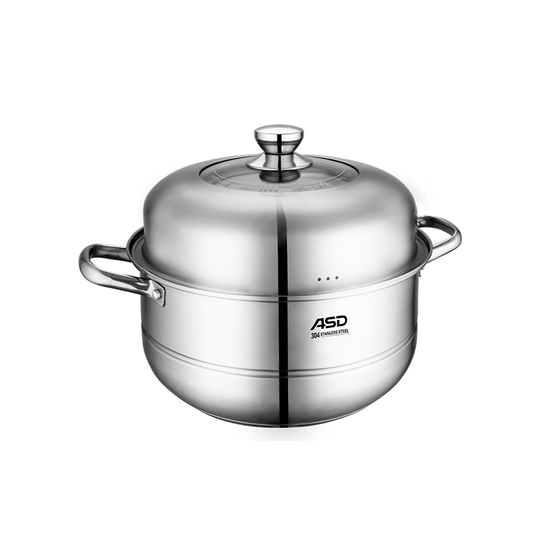 爱仕达（ASD） 俊雅不锈钢两层蒸锅 ZS28Q5TG 28cm/6.9L  不锈钢色（单位：套）