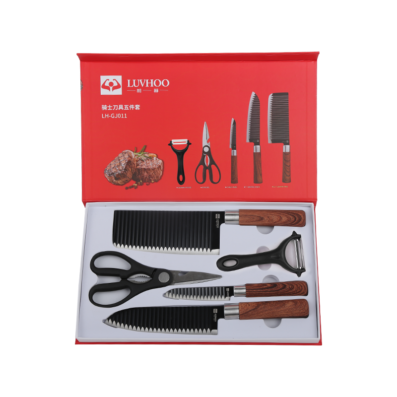 朗赫 骑士刀具套装 LH-GJ011 五件套 黑色（单位：套）