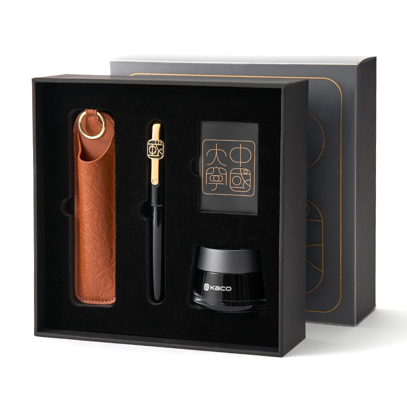 KACO 大师钢笔双色电镀 EF 尖大宁礼盒（国博联名款） MASTER 225*74*223mm 黑色（单位：套）