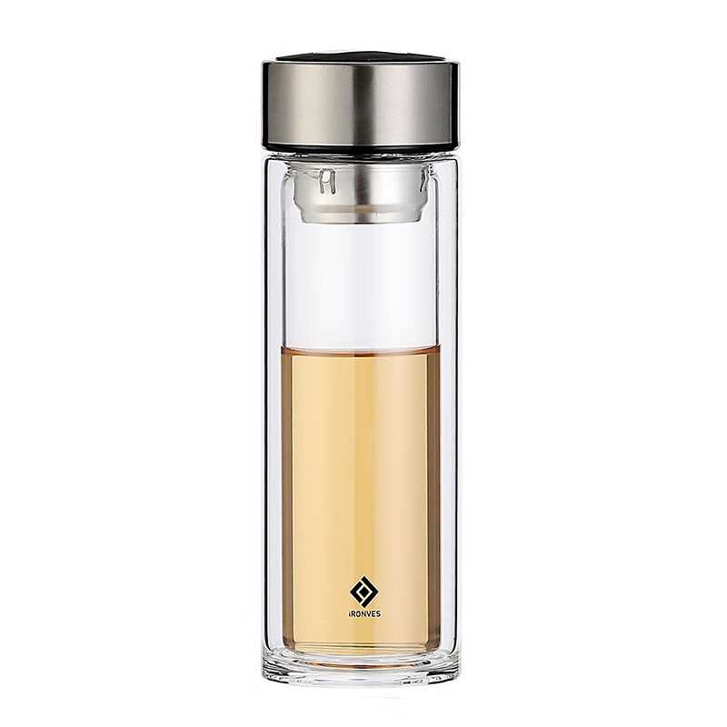 怡乐雅 商务双层玻璃杯 YLYS-118 320ml 透明色（单位：个）