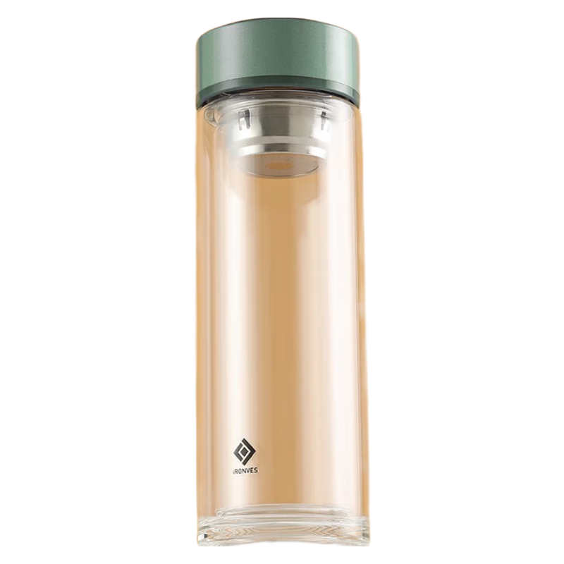 怡乐雅 时尚双层玻璃杯 YLY-029 300ml 透明色（单位：个）