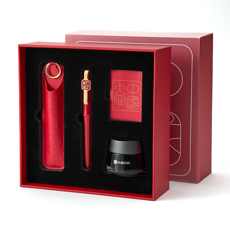 KACO 大师钢笔双色电镀 EF 尖 大宁礼盒（国博联名款） MASTER 22*74*223mm 红色（单位：套）