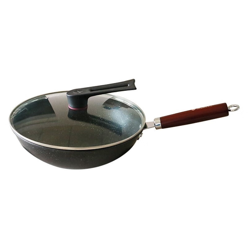 怡乐雅 麦饭石不粘锅 CG-MFS-001 30CM 黑色（单位：个）