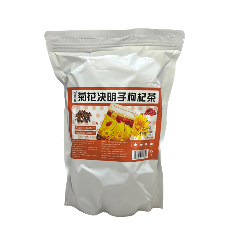 农滋谷 菊花决明子枸杞茶 贵州扶贫 10g*15包 银色（单位：袋）