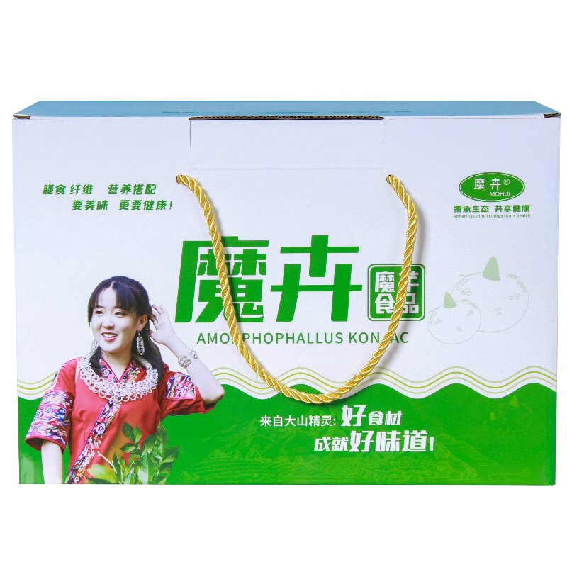 魔卉 脆爽魔芋 贵州扶贫 168g*4袋 绿色（单位：盒）