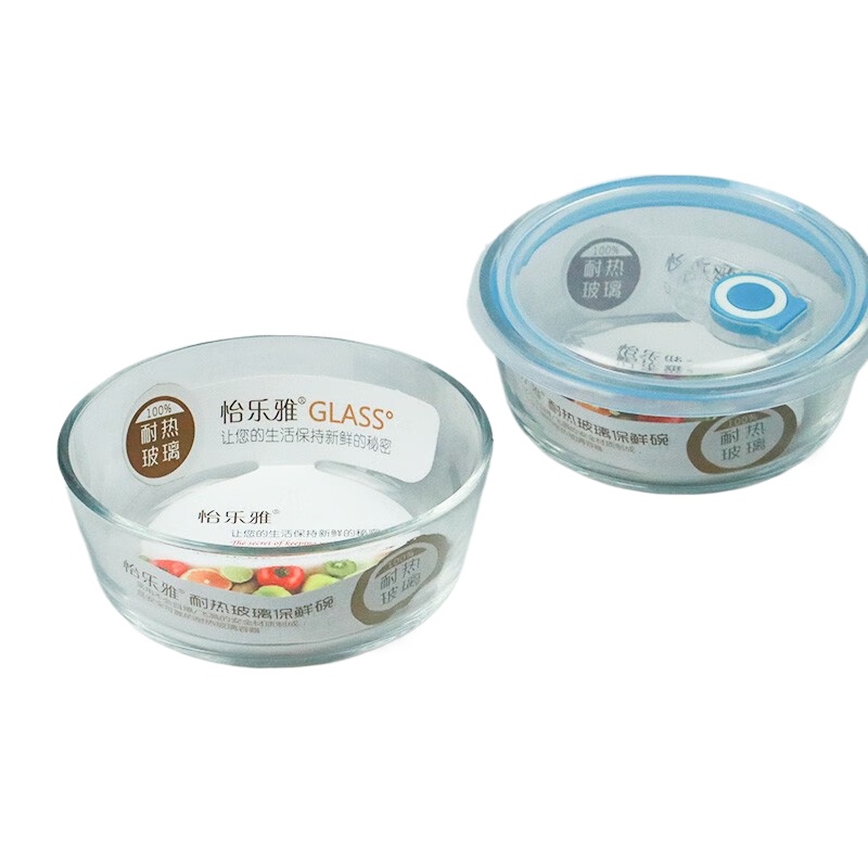 怡乐雅 耐热保鲜碗两件套 YLYT265 650ml*2 透明色（单位：套）