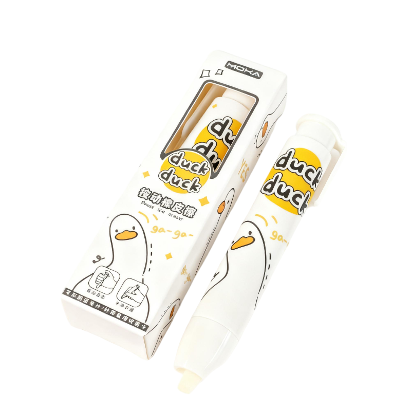 童益星 按动橡皮擦 加油鸭 29g  白色（单位：个）