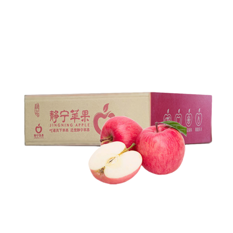 草木花生活 静宁红富士苹果 单果80-85 （12枚） （约4.25kg） 枫叶色（单位：盒）