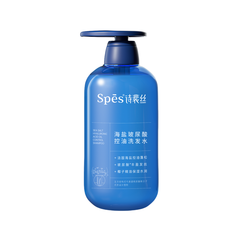 诗裴丝（Spes） 控油洗发水 海盐玻尿酸 500ml 宝石蓝（单位：瓶）