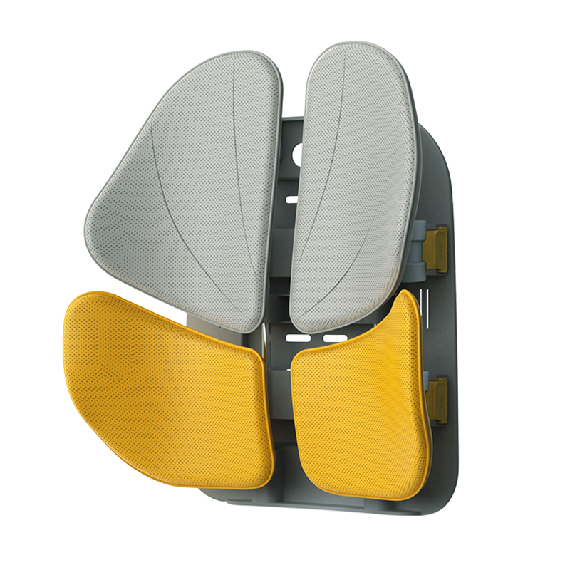 诺泰/nuotai PU皮追背腰靠 K09 401mm*451mm*178mm 活力黄（单位：件）