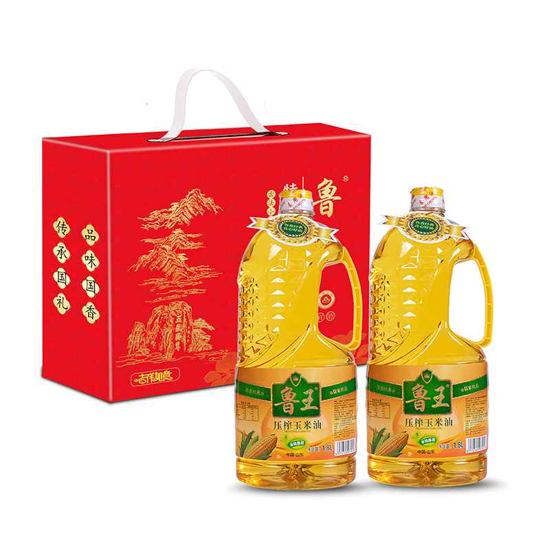 鲁王 压榨玉米油 礼盒 1.8L*2 混色（单位：组）