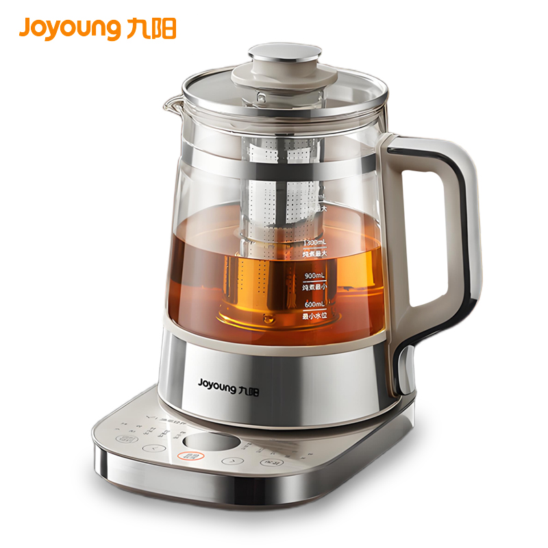 九阳（Joyoung） 全玻璃内胆0胶0钢养生壶 18WY20R 1.8L  香槟色（单位：台）