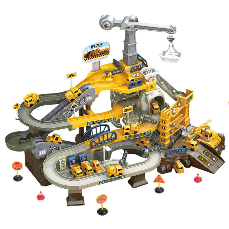 欣格 汽车闯关大冒险 矿场大闯关&times;1、地图&times;1，车&times;4，包装盒&times;1 65*35*41.5cm 混色（单位：套）