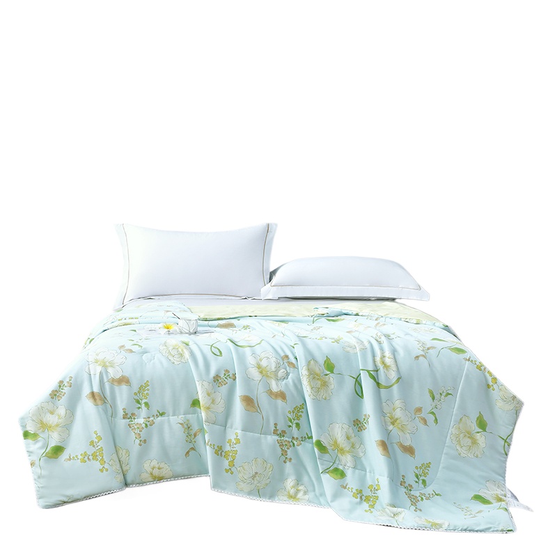 紫韵 恋恋花海全棉被 ZY-YJ18213 200*230cm 绿色（单位：床）