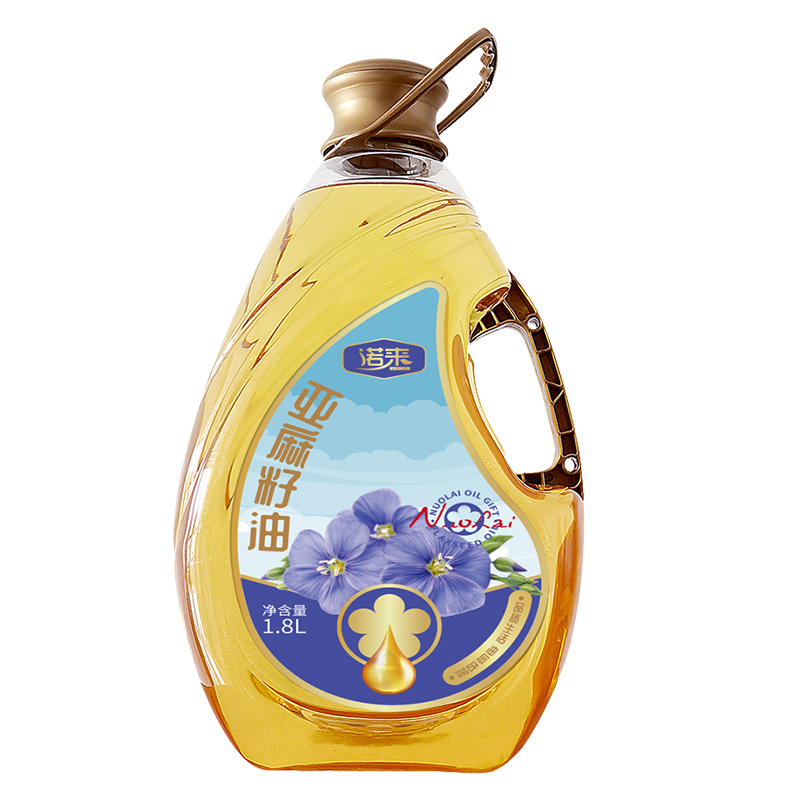 诺来 冷榨一级食用油 亚麻籽油 1.8L*1桶 混色（单位：桶）
