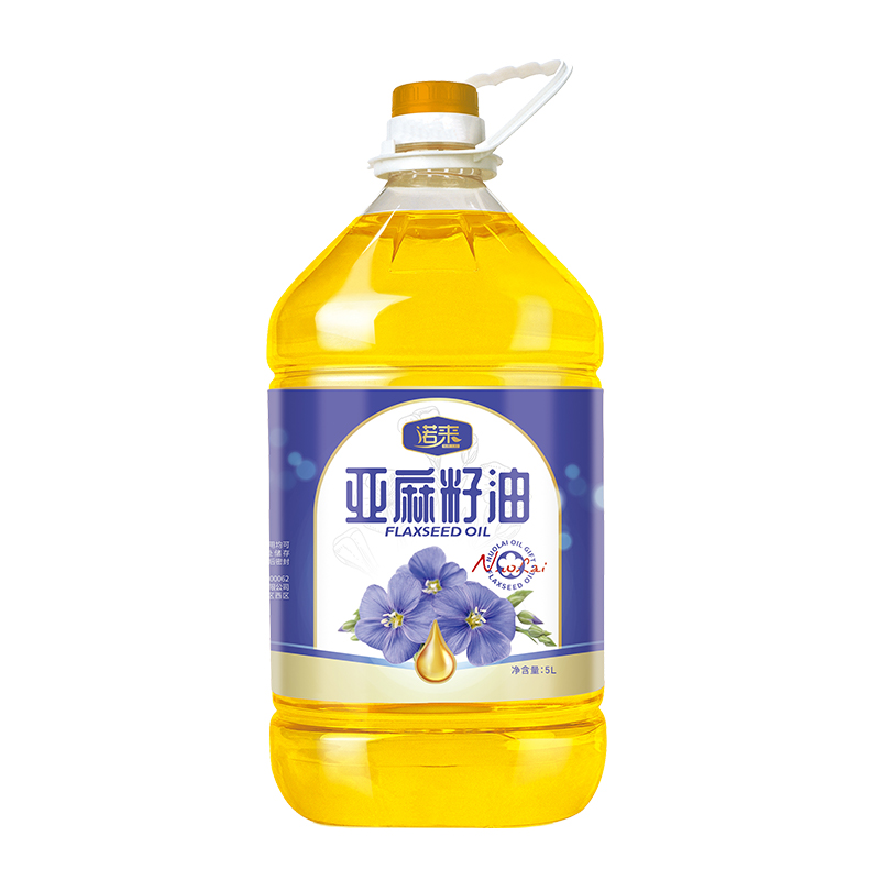 诺来 冷榨一级食用油 亚麻籽油 5L*1桶 混色（单位：桶）
