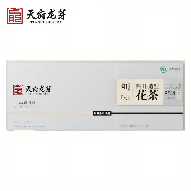 天府龙芽 知味 花茶 100g  银色（单位：盒）