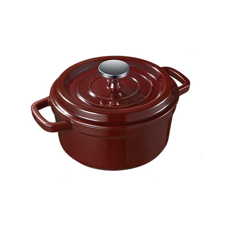 苏泊尔（SUPOR） 珐琅锅3.8L ET24MF01-GA 24CM  枫叶色（单位：个）