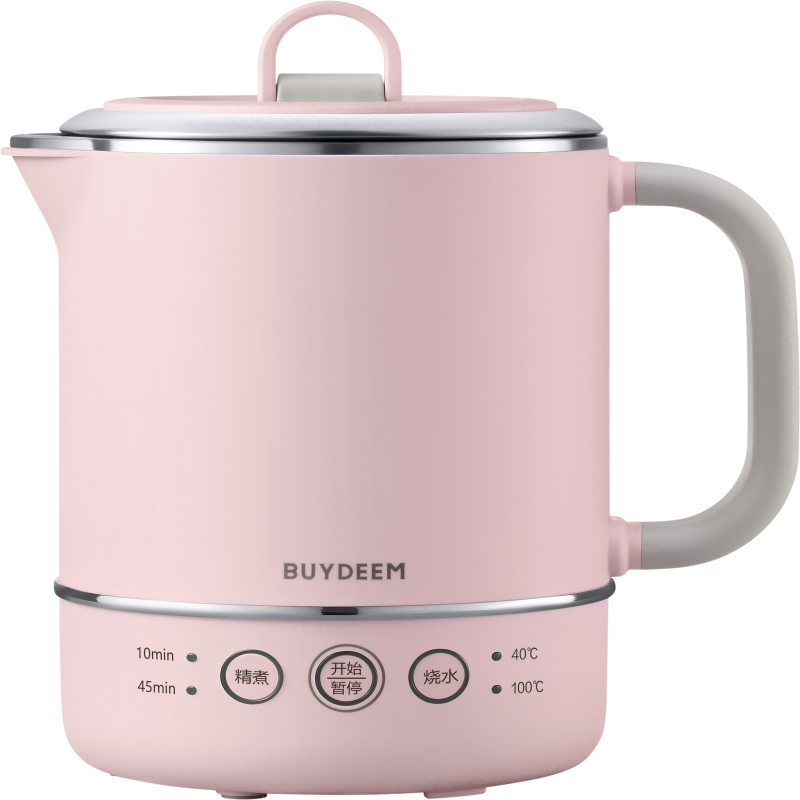 北鼎（Buydeem） 多功能便携式烧水壶出差旅行必备小型电热水壶 TK66 0.6L  粉色（单位：个）