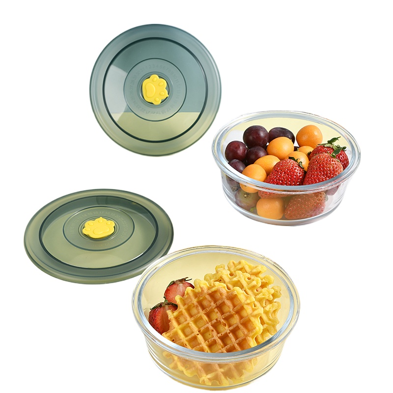 物作 抓财猫爪保鲜碗杯两件套 8022 410ml*2 白色（单位：套）