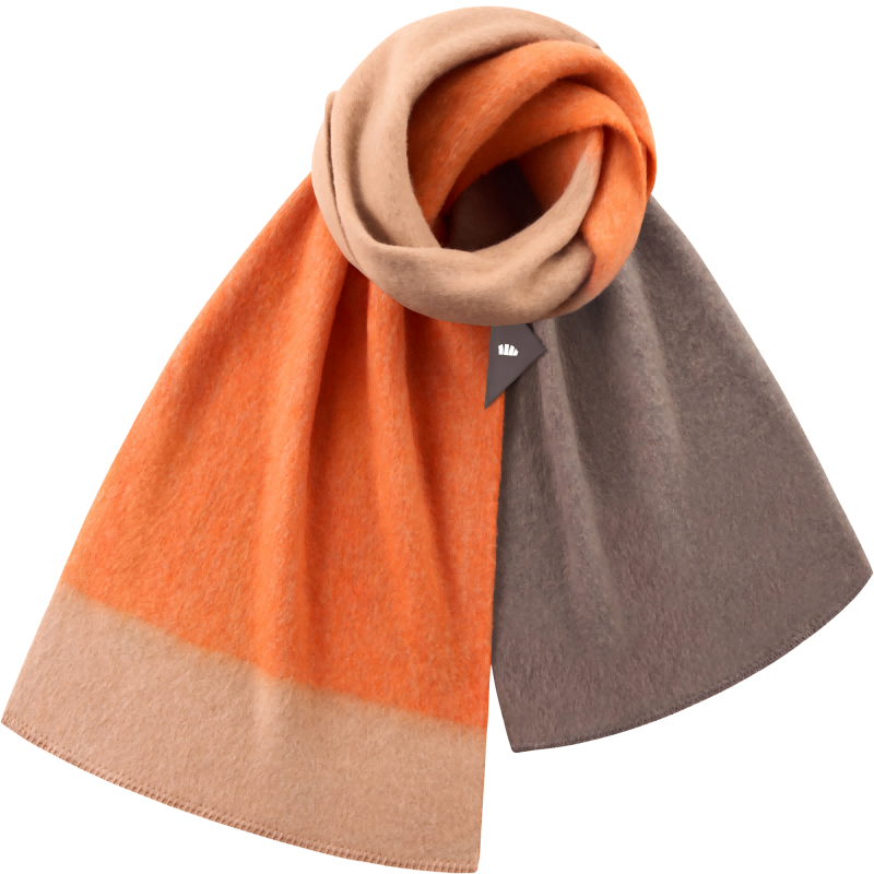蕉下（beneunder） 柔绒保暖披肩围巾 PO46924 F码 暮秋橘（单位：条）