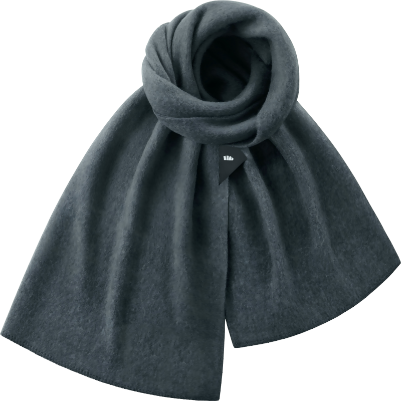 蕉下（beneunder） 柔绒保暖披肩围巾 PO46924 F码 青雾灰（单位：条）