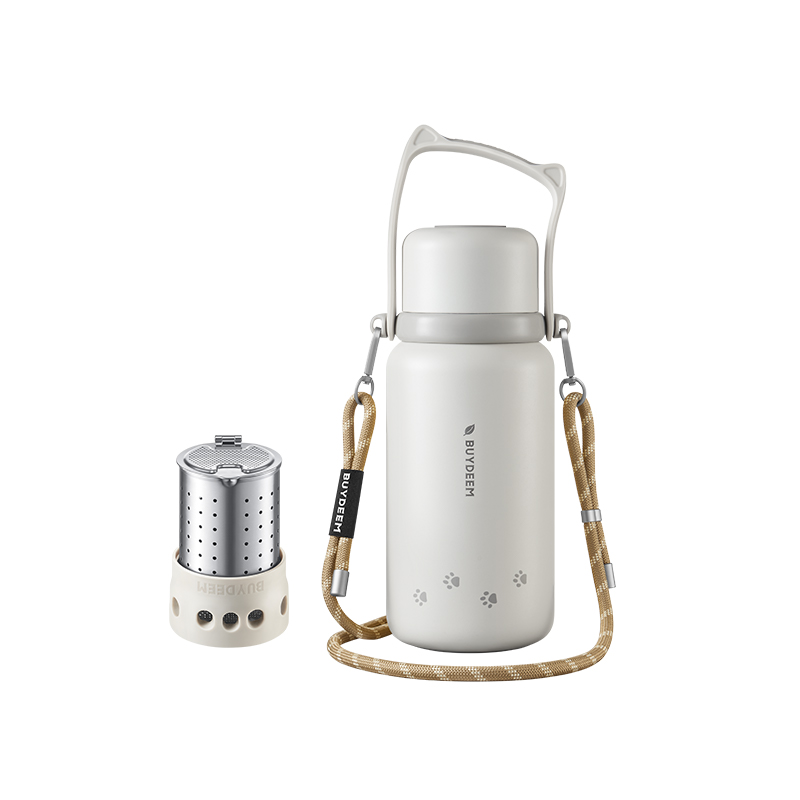 北鼎（Buydeem） 大容量泡茶保温杯实用水杯便携水壶【全家福】 S401 1050ml  象牙色（单位：个）