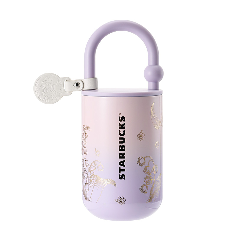 星巴克（Starbucks） 粉紫色铃兰款便携保温杯 11179920 390ml 紫粉（单位：个）