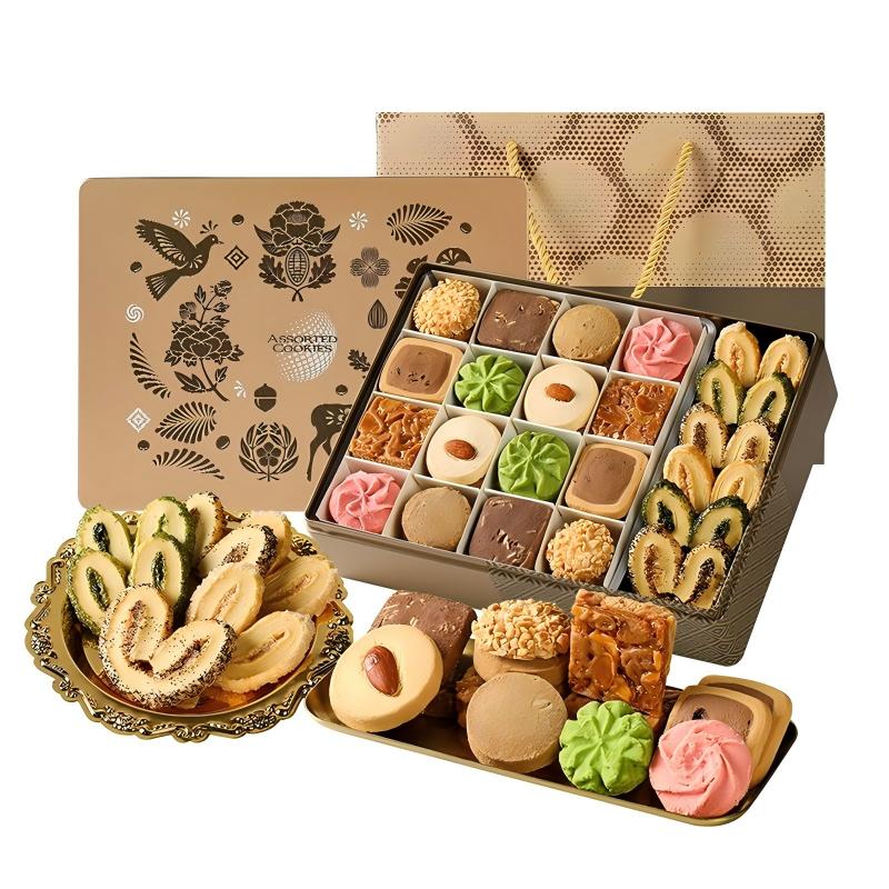 悠享时（YOTIME） 饼干礼盒 金酥悦享 360g 香槟色（单位：盒）