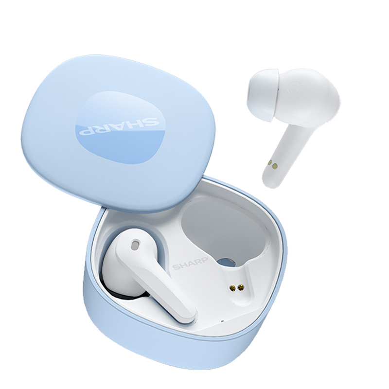 夏普（SHARP） 蓝牙耳机  真无线入耳式运动游戏耳机 HP-TW60H 300mAh 晴海蓝（单位：副）
