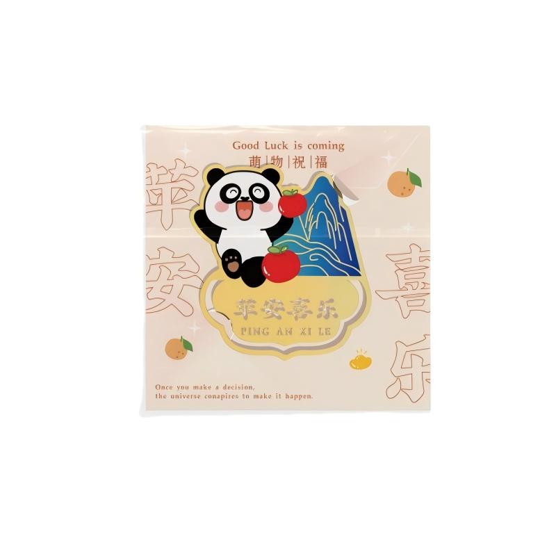 童益星 熊猫书签 苹安喜乐 50*54mm 混色（单位：个）