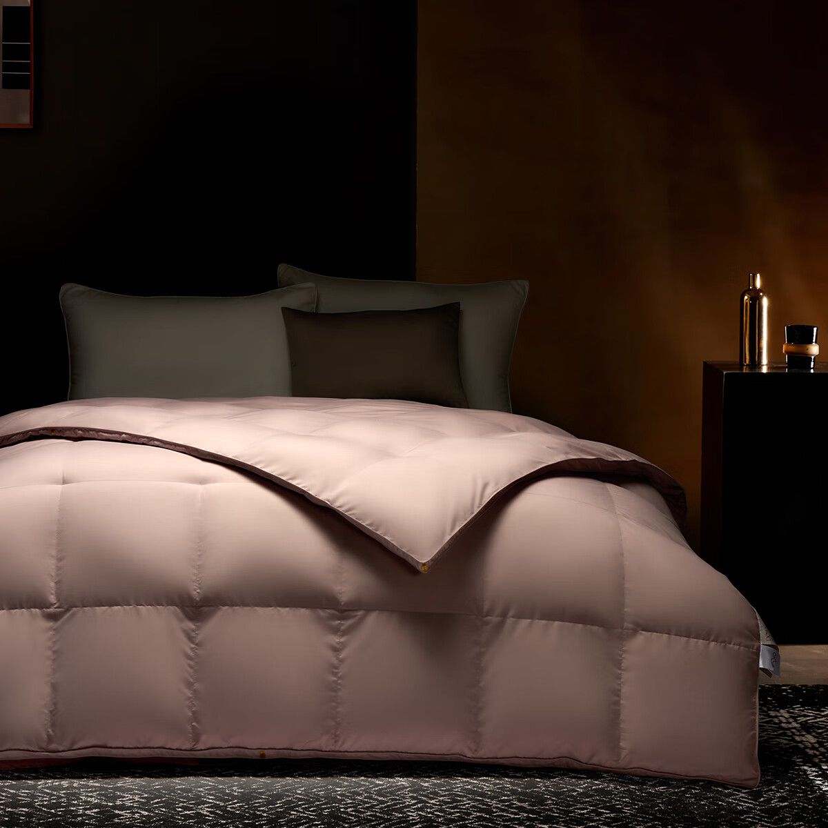 水星家纺 科尔抗菌防螨复合鹅绒被  129082 200cmX230cm 粉色（单位：床）