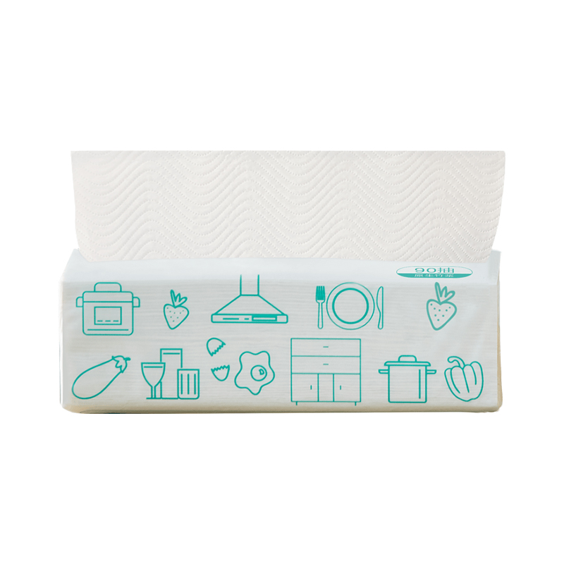 柚家 抽取式厨房纸190x225mm(2层/抽) 198452 90抽*3包*4提 白色（单位：箱）