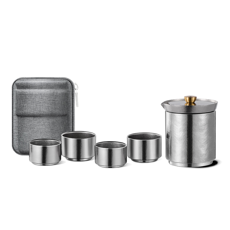 施美乐（SIMELO） 高山流水纯钛一壶四杯功夫茶具组 SM5068 300ML 璀璨银河（单位：套）