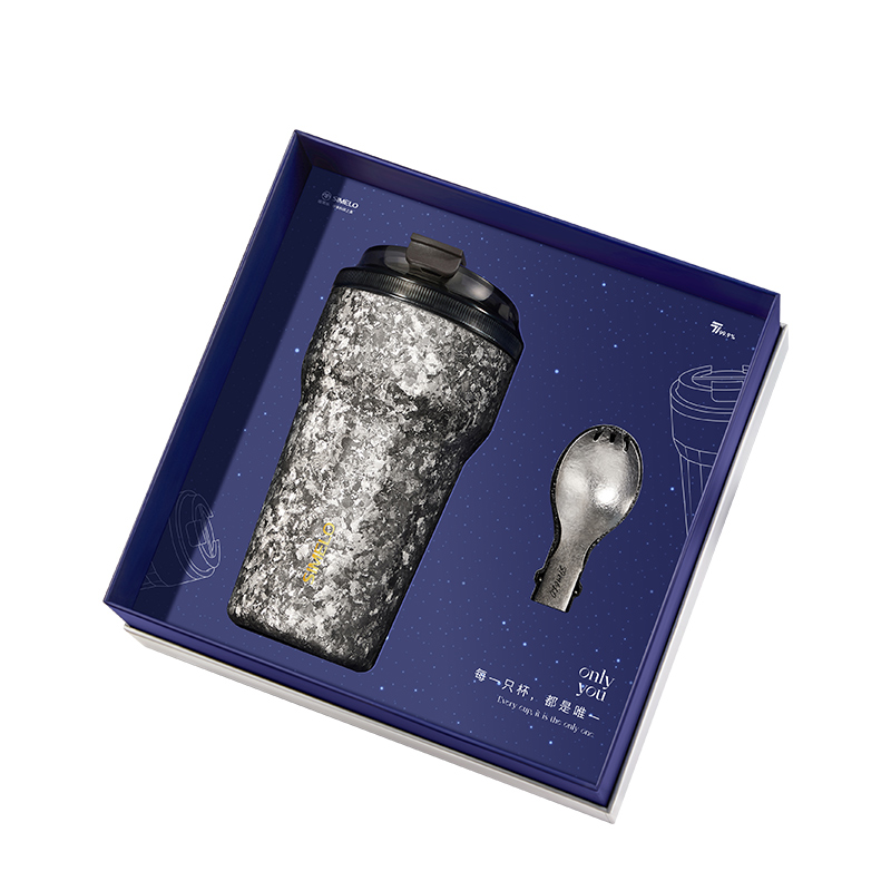 施美乐（SIMELO） 琥珀金纯钛咖啡杯星舰版 SM5051 520ML 璀璨银河（单位：套）