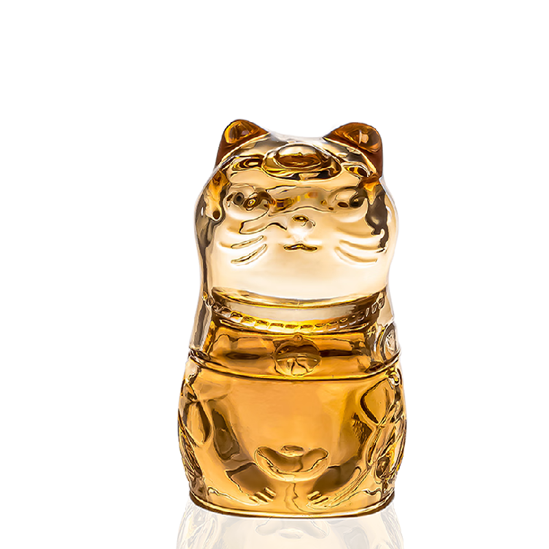 物作 招财金猫杯两件套 8006 猫头160ML+猫身180ML 琥珀色（单位：套）