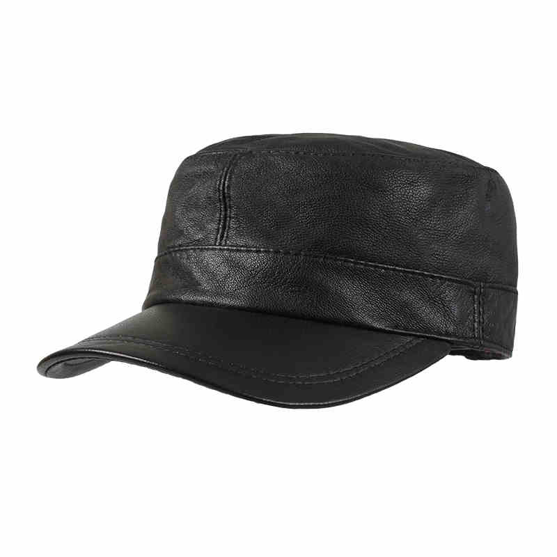 卡蒙（Kenmont） 男士羊皮革防风鸭舌帽 KM-2237-01 可调节（58.5cm） 黑色（单位：顶）