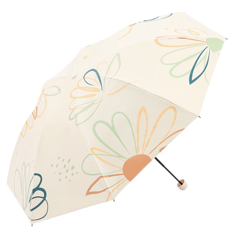 天堂 三折晴雨伞 30928EPD 57cmX8骨 奶酪色（单位：把）