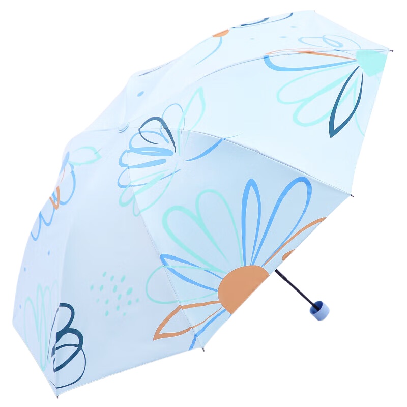 天堂 三折晴雨伞 30928EPD 57cmX8骨 水光蓝（单位：把）