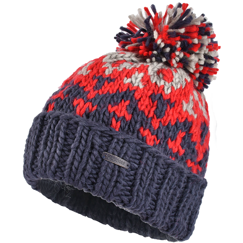 卡蒙（Kenmont） 彩色粗针俏皮防风针织帽 KM-9357-03 适用头围（57-59cm） 红色（单位：顶）