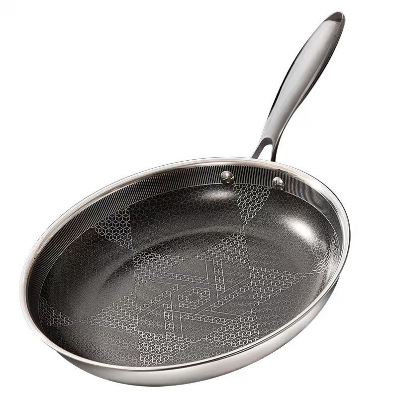 炊大皇 星芒煎锅 XM28JG 28cm 不锈钢色（单位：只）