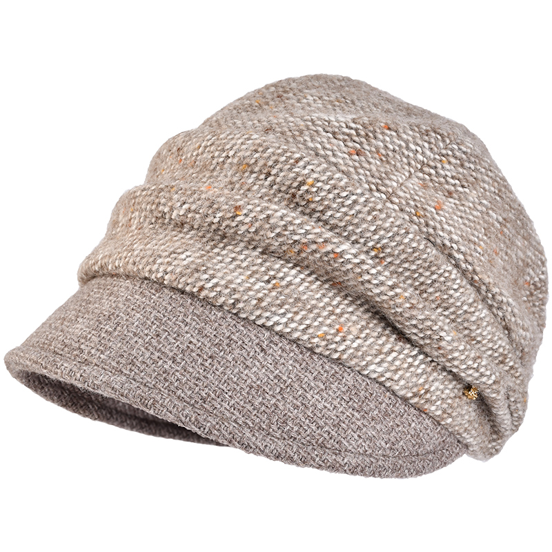 卡蒙（Kenmont） 气质修脸毛呢蓓蕾帽 KM-2618-45 适用头围55. 5cm-58cm 驼色（单位：顶）