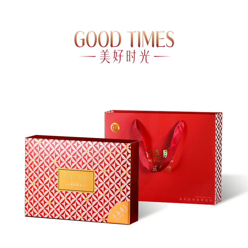 十五月 年货糕点美好时光 礼盒 352g 红色（单位：盒）