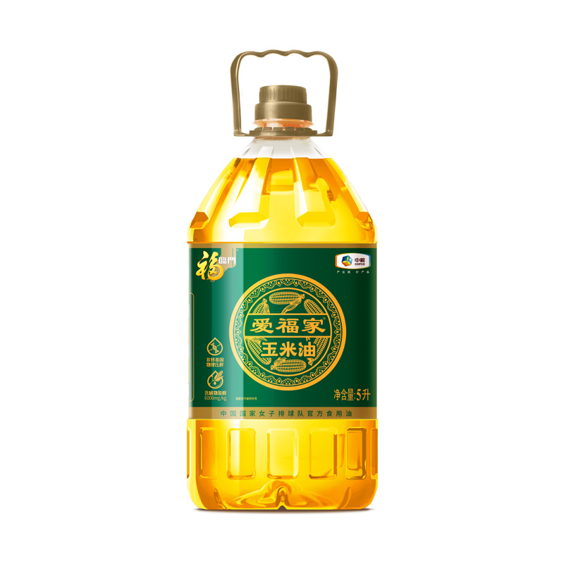 福临门 爱福家 玉米油 5L  绿色（单位：瓶）