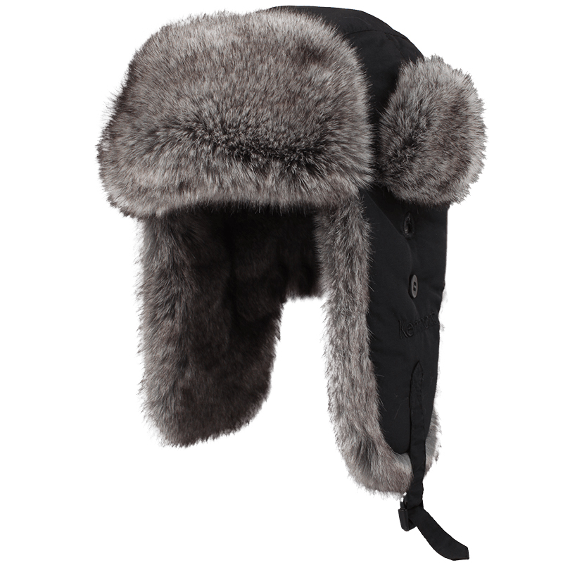 卡蒙（Kenmont） 三防太空棉加厚毛绒雷锋帽 KM-2150-01 L 黑色（单位：顶）