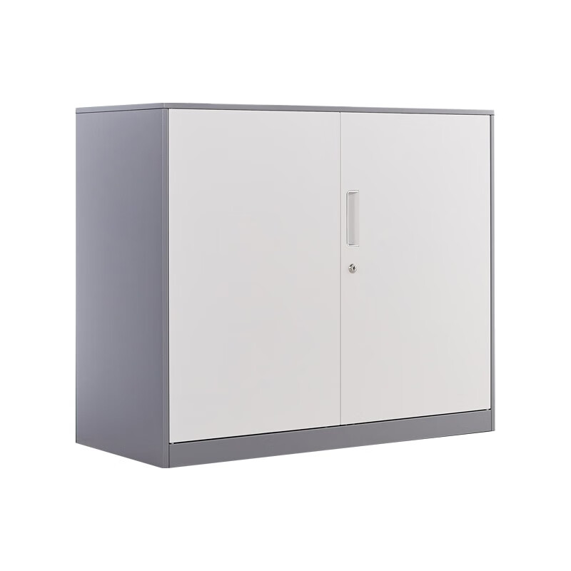 企诺 办公矮柜钢制铁皮柜铁门矮柜 QA080 900*400*760mm 灰白色（单位：台）