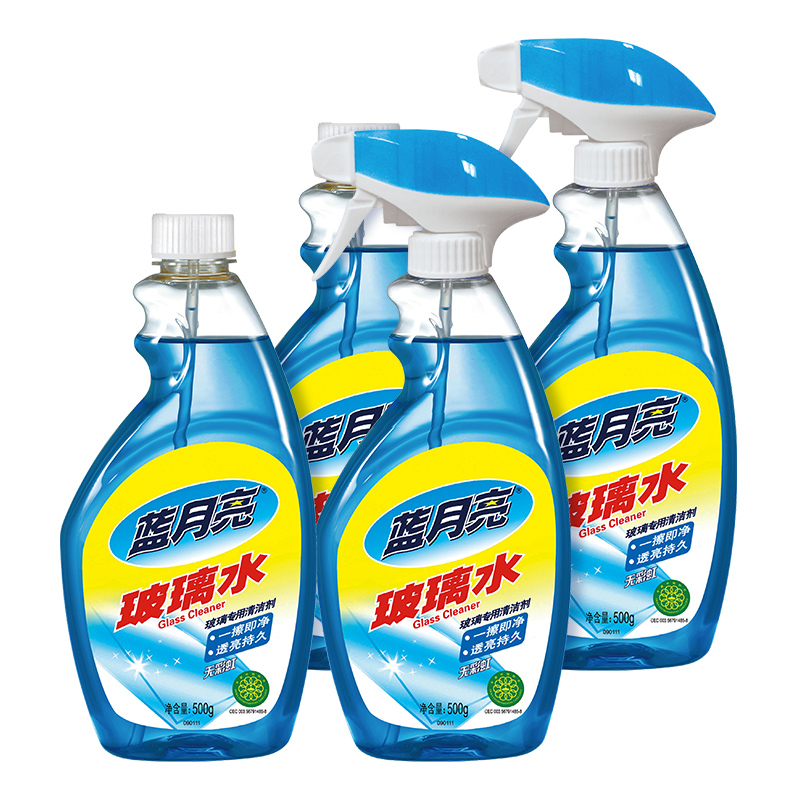 蓝月亮 玻璃水500g*2+玻璃水瓶补500g*2 80002622 4瓶套装 白色（单位：套）