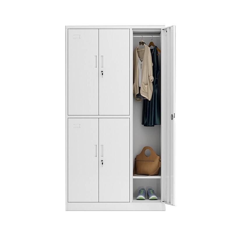 企诺 更衣柜常规款铁皮柜五门 QB009 970*420*1800mm 灰白色（单位：个）